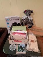 Group shot showing all items on table