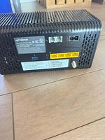 Rear of Hitron CODA-4589 showing ports and labels