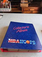 Front cover of NBA Hoops Collector’s Album binder
