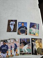 Spread of Alex Rodriguez rookie and minor-league cards with duplicates