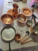 All items laid out on table