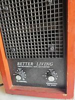 Front view showing brand, model, control knobs