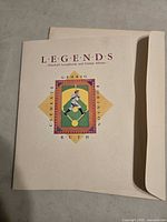 Front cover of Legends baseball scrapbook and stamp album