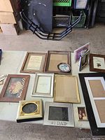 Overview of all frames on table