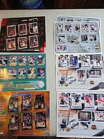 All four sheets overlapping on table