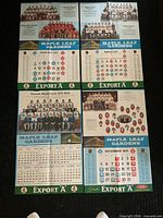 All four calendar posters laid out