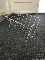 Overall view showing silver-tone wire construction and shape