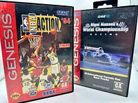 Front view of both Sega Genesis game cases