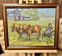 front view of framed painting