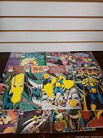 All twelve Dr. Fate comics laid out in two rows