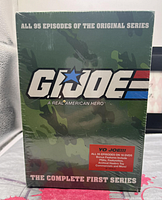 Front of sealed DVD box showing title, 95 episodes note and bonus feature sticker