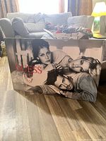 Front view of Guess advertising sign