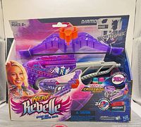 Front of sealed Nerf Rebelle Diamondista crossbow box showing contents and branding