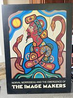 Full view of poster board with artwork and title text
