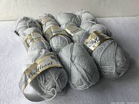 Group of Patons Brilliant yarn balls showing labels