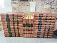 All 25 volumes aligned showing spines