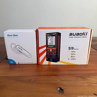 Both boxed items side by side on tabletop