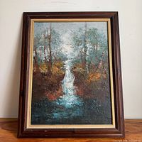 Full view of framed painting
