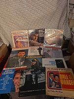 Group shot of all ten LP jackets spread out