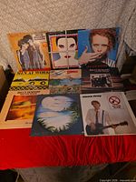 All nine album covers arranged for overview