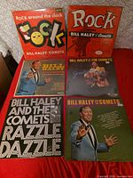 All six Bill Haley LP album covers laid out