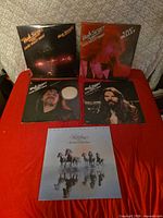 All five Bob Seger albums laid out showing front covers