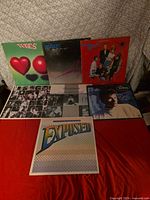 Seven LPs including The Tubes, Producers, B-52’s, Models, Chrysalis sampler, Robert Palmer, Exposed