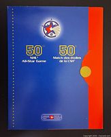 Front cover of presentation folder