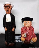 Front view of both ceramic pieces