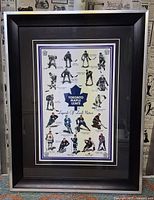overall view of framed Toronto Maple Leafs Legends of Leafs Nation print
