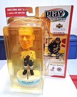 Front view of sealed Mats Sundin bobblehead package