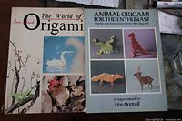 Front covers of both origami books