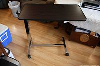 Full view of Drive Medical overbed table showing top and base