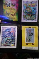 First stock sheet showing four animal and exposition souvenir sheets