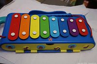 Top view of Step2 xylophone showing rainbow keys