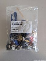 Bag of assorted keys, keyrings, Yamaha lanyard front view