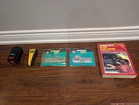 All five items lined up on floor