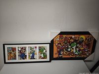 Both framed prints side by side