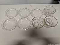 Overview of six plates and four bowls