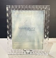 Front view of crystal frame showing Rainfall pattern