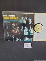 Front jacket and record in inner sleeve, lot reference card