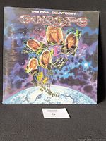 Front cover of Europe The Final Countdown LP in shrink wrap