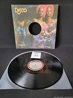 Front of generic Disco jacket and vinyl record