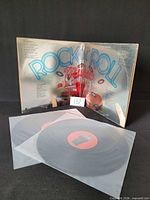 Gatefold jacket opened with both vinyl records in sleeves visible