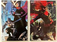 Both bagged comics side by side showing full front covers