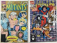 Front covers of both comics side by side