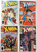 Front covers of issues 217-220 in bags and boards