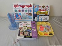 Group shot showing all five items