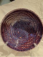 Top view showing interior star pattern and glaze colours