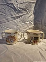 Both Bunnykins cups front view